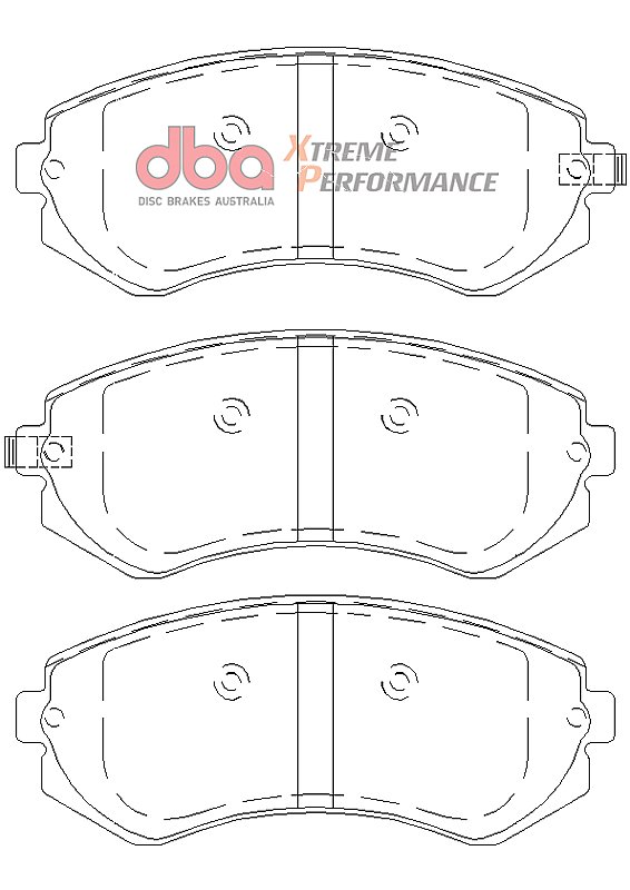 DBA Brake Kit - 4000 Series T3 Slotted & Xtreme Performance Brake Pads (2x DBA4622S + DB1148XP) DBA4622S-1148XP