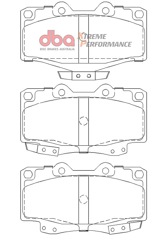 DBA Xtreme Performance Brake Pads 119mm x 74+67.5mm DB1149XP - Front