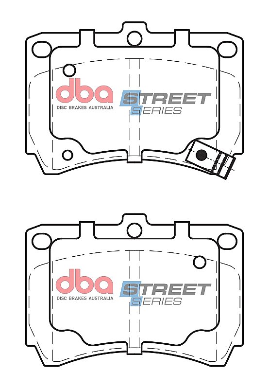 DBA Street Series Ceramic Brake Pads 91.6mm x 64.2mm DB1158SS - Front
