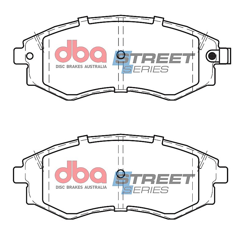 DBA Street Series Ceramic Brake Pads 137.2mm x 54.2mm DB1167SS - Front