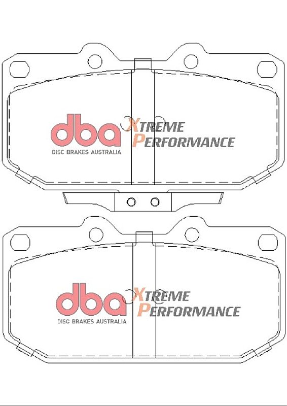 Front DBA Xtreme Brake Pads to fit Subaru Impreza WRX Turbo
