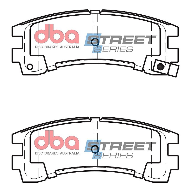 DBA Street Series Ceramic Brake Pads 114.9mm x 45.1mm DB1175SS - Rear