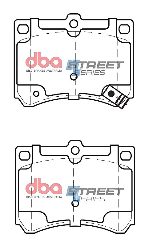 DBA Street Series Ceramic Brake Pads 91.7mm x 71.2mm DB1177SS - Front