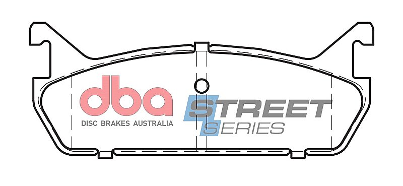 DBA Street Series Ceramic Brake Pads 102.2mm x 39.3mm DB1180SS - Rear