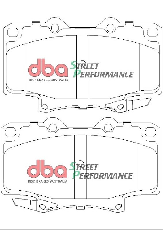 DBA Street Performance Brake Pads 119mm x 72mm DB1199SP - Front