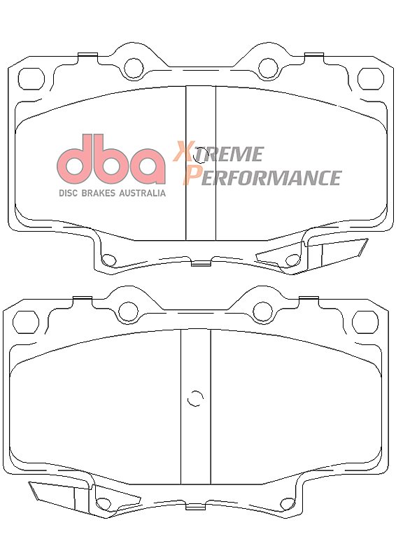 DBA Xtreme Performance Brake Pads 119mm x 72mm DB1199XP - Front