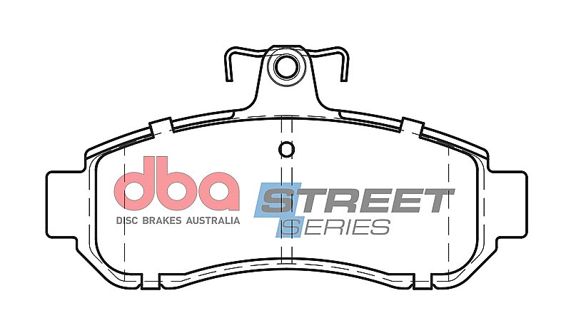 DBA Street Series Ceramic Brake Pads 136.2mm x 68.7mm DB1203SS - Front