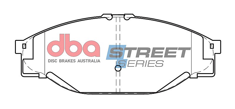 DBA Street Series Ceramic Brake Pads 140mm x 55mm DB1205SS - Front