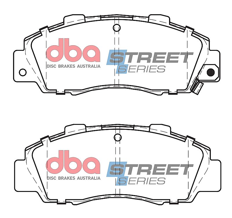 DBA Street Series Ceramic Brake Pads 148.7mm x 57.8mm DB1206SS - Front