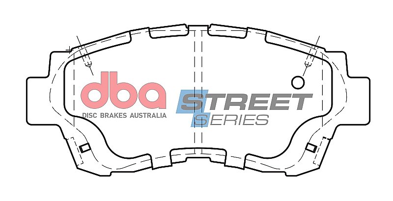 DBA Street Series Ceramic Brake Pads 141mm x 62.4mm DB1209SS - Front