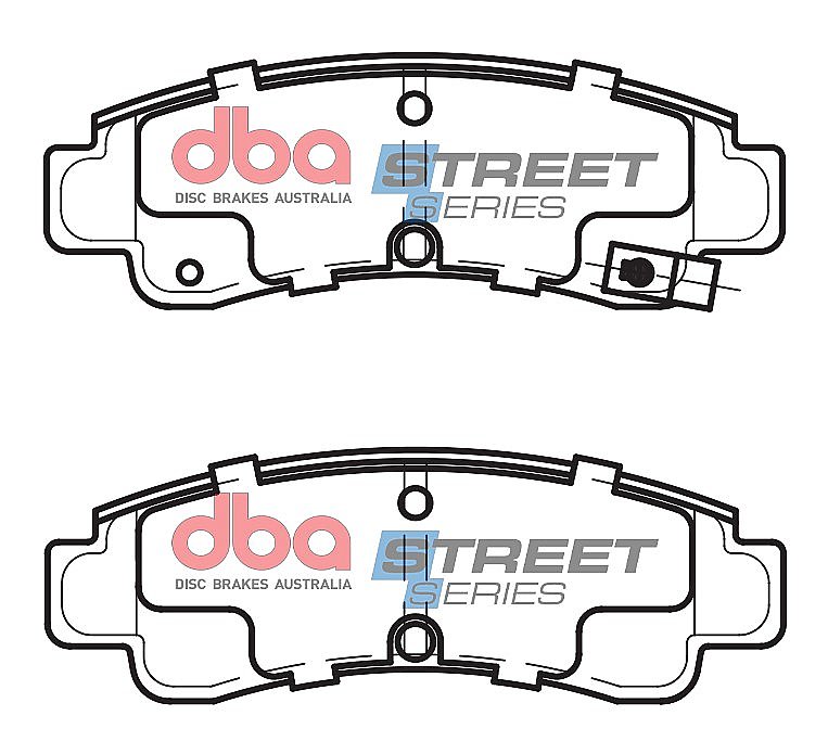 DBA Street Series Ceramic Brake Pads 98.9mm x 33.8mm DB1211SS - Rear