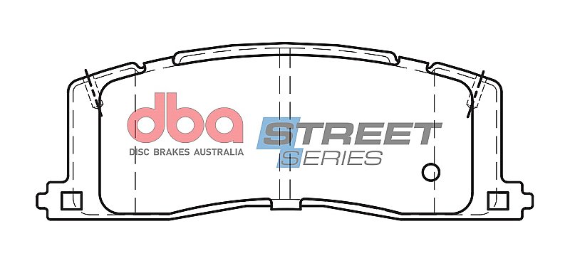 DBA Street Series Ceramic Brake Pads 119.6mm x 42.7mm DB1213SS - Rear