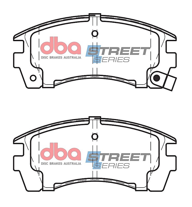 DBA Street Series Ceramic Brake Pads 115mm x 51.3mm DB1216SS - Front