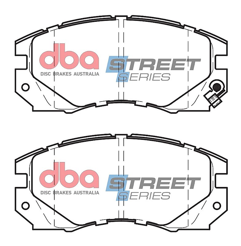 DBA Street Series Ceramic Brake Pads 127.8mm x 58.6mm DB1219SS - Front