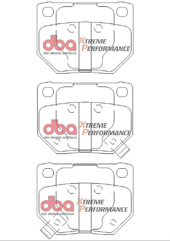 Rear DBA Xtreme Brake Pads to fit Subaru and Nissan