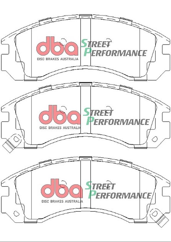 DBA Street Performance Brake Pads 149.6mm x 58.4mm DB1223SP - Front