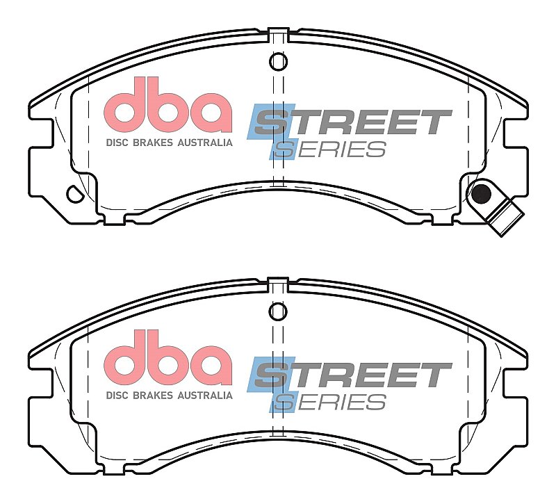 DBA Street Series Ceramic Brake Pads 149.9mm x 58.4mm DB1223SS - Front
