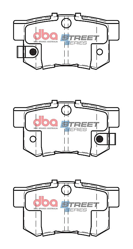 DBA Street Series Ceramic Brake Pads 88.8mm x 47.6mm DB1230SS - Rear