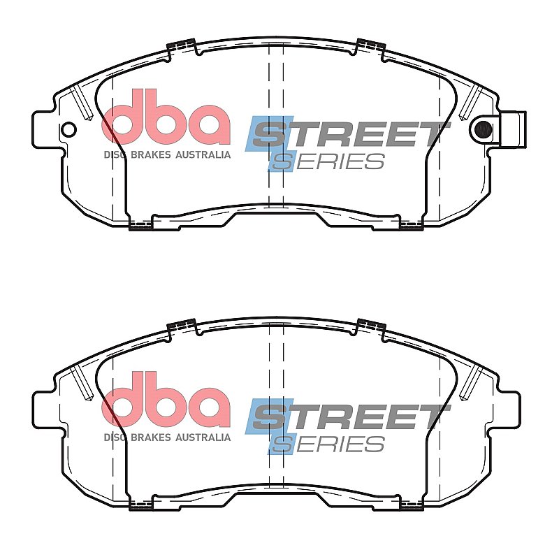 DBA Street Series Ceramic Brake Pads 137.2mm x 54.2mm DB1232SS - Front