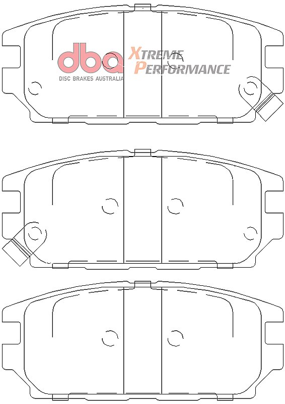 DBA Xtreme Performance Brake Pads 107.6mm x 45.6mm DB1238XP - Rear