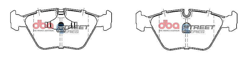 DBA Street Series Ceramic Brake Pads 156.5mm x 63.5mm DB1242SS - Front