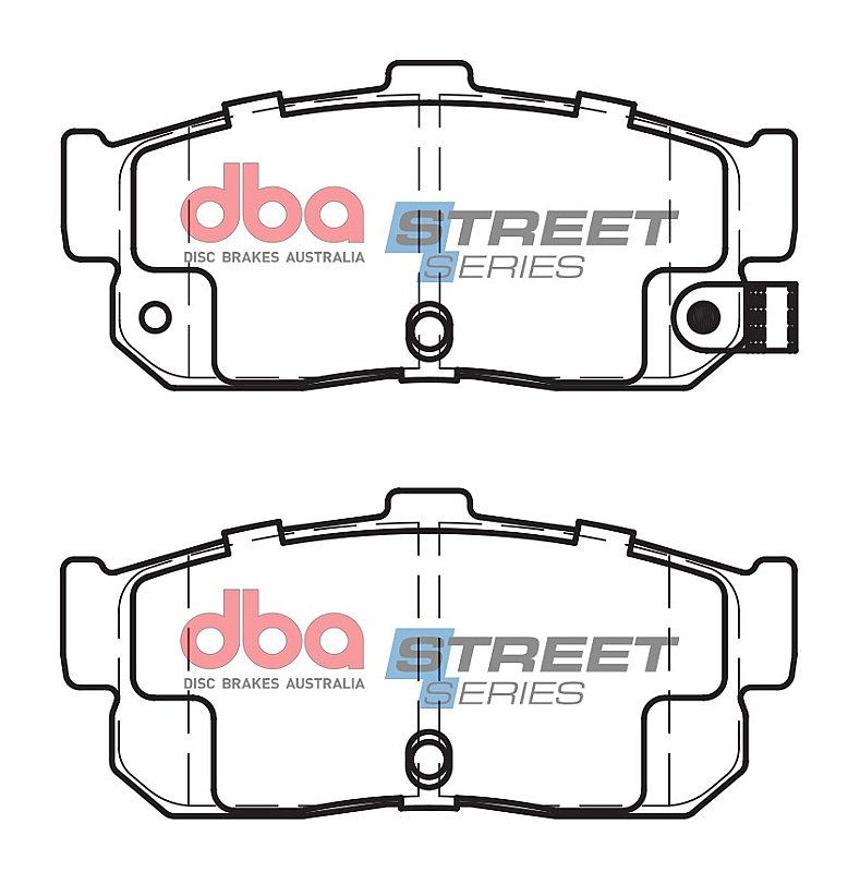 DBA Street Series Ceramic Brake Pads 105.3mm x 46.7mm DB1247SS - Rear
