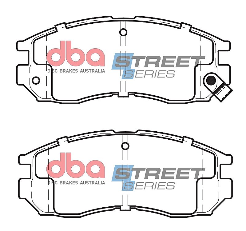 DBA Street Series Ceramic Brake Pads 127.8mm x 51.9mm DB1249SS - Front