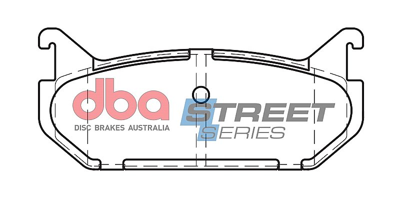 DBA Street Series Ceramic Brake Pads 100.1mm x 43.4mm DB1254SS - Rear