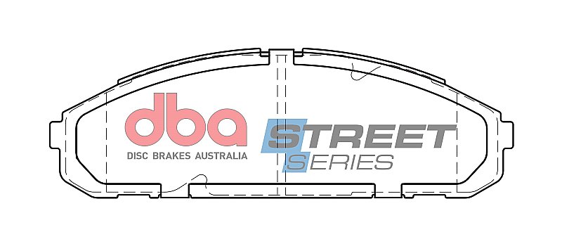 DBA Street Series Ceramic Brake Pads 170.1mm x 54.7mm DB1257SS - Front
