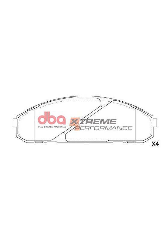 DBA Xtreme Performance Brake Pads 170mm x 54.5mm DB1257XP - Front