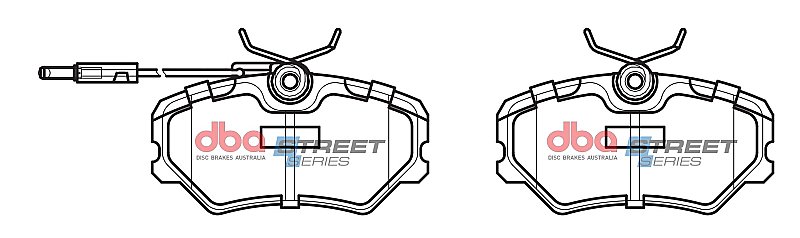 DBA Street Series Ceramic Brake Pads 94.9mm x 48.4mm DB1258SS - Front