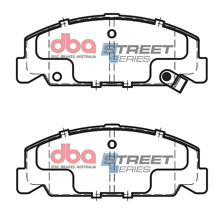 DBA Street Series Ceramic Brake Pads 127.7mm x 48mm DB1259SS - Front