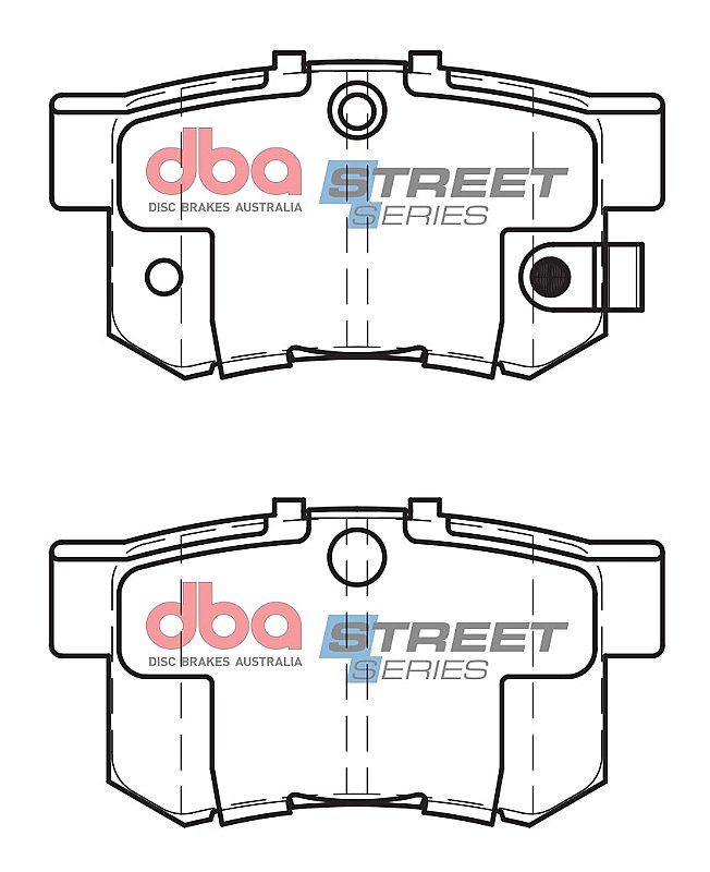 DBA Street Series Ceramic Brake Pads 88.8mm x 47.6mm DB1265SS - Rear