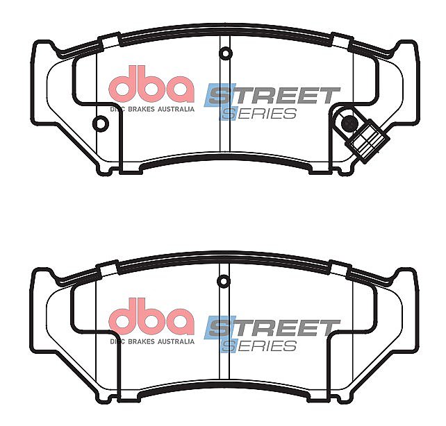 DBA Street Series Ceramic Brake Pads 116.7mm x 45.3mm DB1266SS - Front