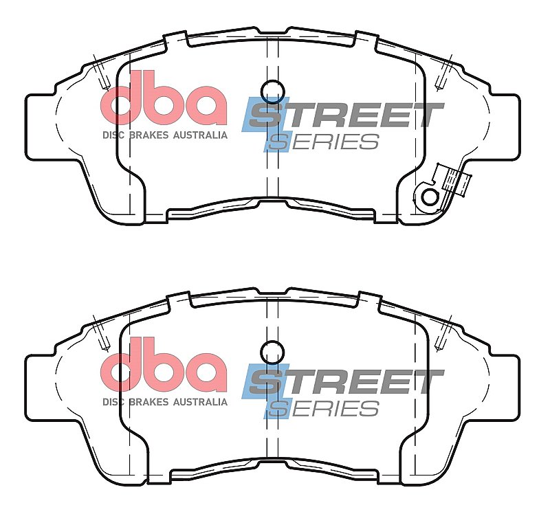 DBA Street Series Ceramic Brake Pads 133.2mm x 53.1mm DB1267SS - Front
