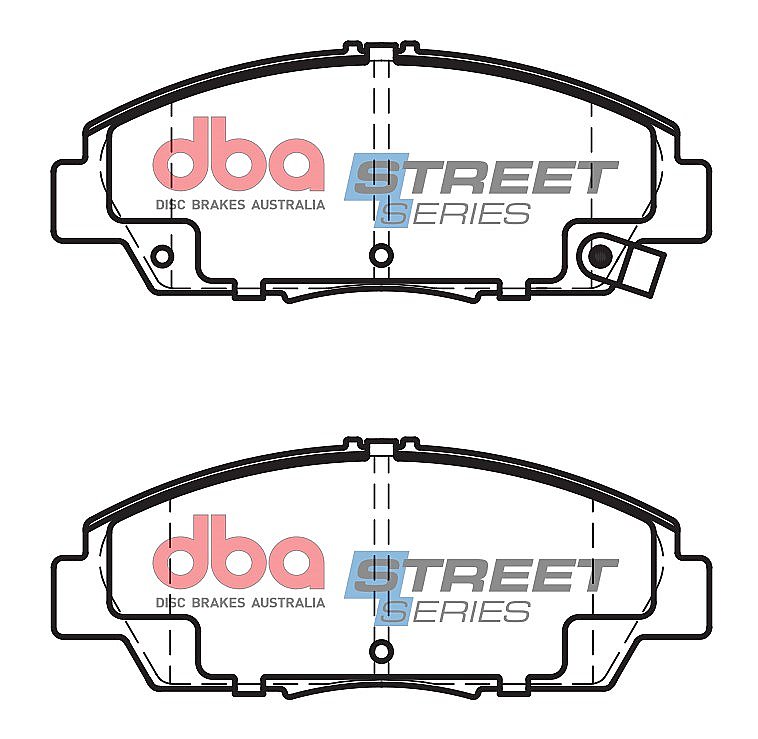 DBA Street Series Ceramic Brake Pads 137.8mm x 54.1mm DB1268SS - Front