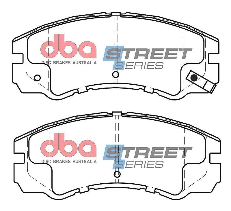 DBA Street Series Ceramic Brake Pads 137.9mm x 58.4mm DB1270SS - Front