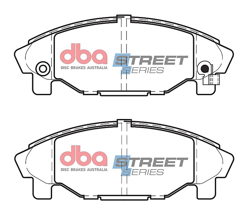 DBA Street Series Ceramic Brake Pads 125.4mm x 45.1mm DB1271SS - Front