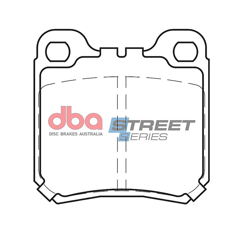 DBA Street Series Ceramic Brake Pads 61.7mm x 61.3mm DB1273SS - Rear