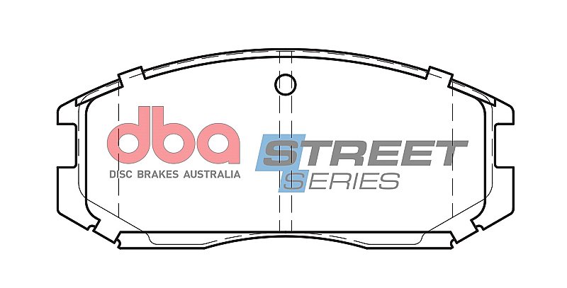DBA Street Series Ceramic Brake Pads 114.2mm x 50mm DB1277SS - Front