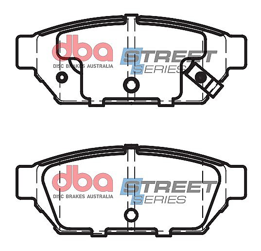 DBA Street Series Ceramic Brake Pads 98.8mm x 37.4mm DB1278SS - Rear