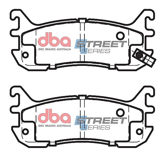 DBA Street Series Ceramic Brake Pads 102.1mm x 43mm DB1283SS - Rear