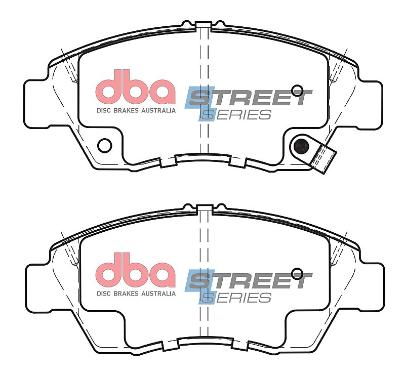 DBA Street Series Ceramic Brake Pads 136.7mm x 57.7mm DB1286SS - Front