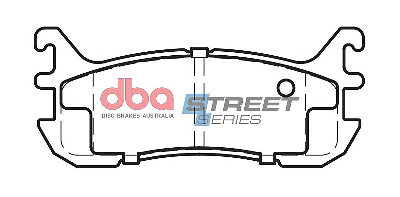 DBA Street Series Ceramic Brake Pads 102.1mm x 43mm DB1291SS - Rear