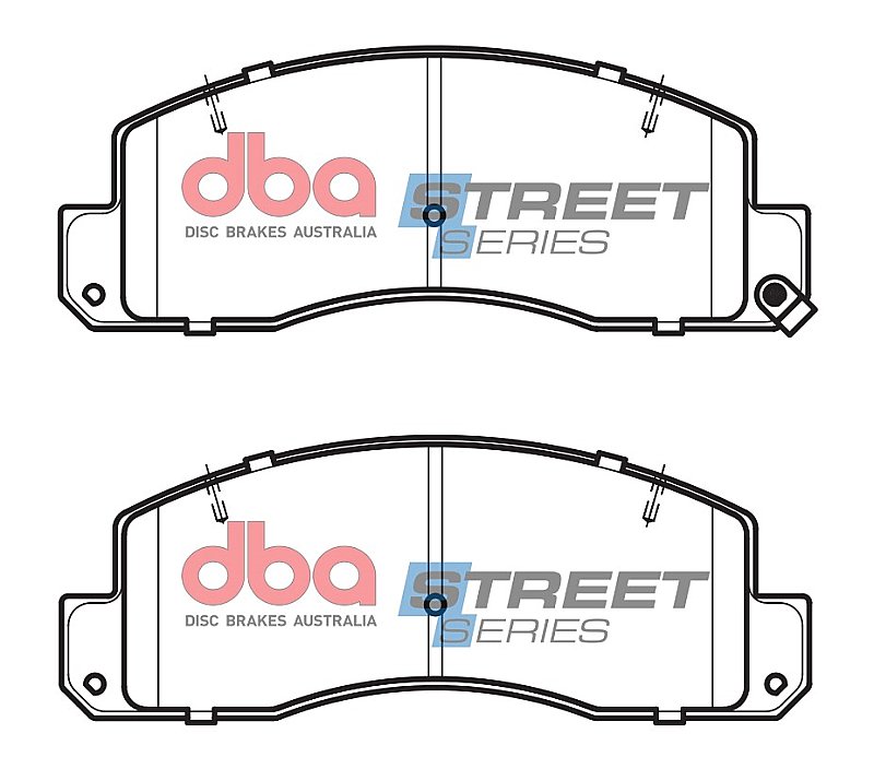 DBA Street Series Semi-Metallic Brake Pads 166.4mm x 62.5mm DB1293SS - Front