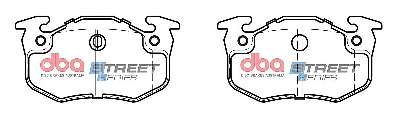 DBA Street Series Ceramic Brake Pads 105mm x 54.7mm DB1301SS - Rear