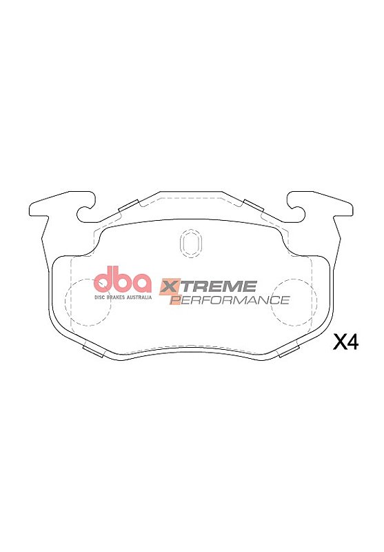 DBA Xtreme Performance Brake Pads 105mm x 54.77mm DB1301XP - Rear