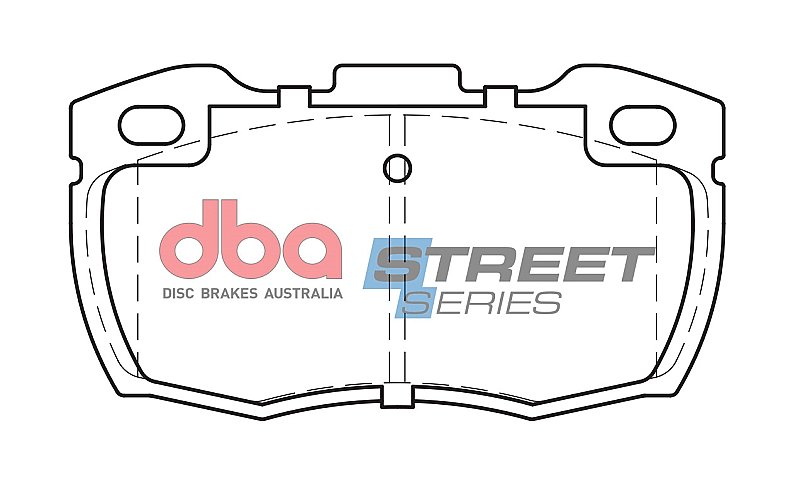 DBA Street Series Semi-Metallic Brake Pads 126.5mm x 68.5mm DB1305SS - Front