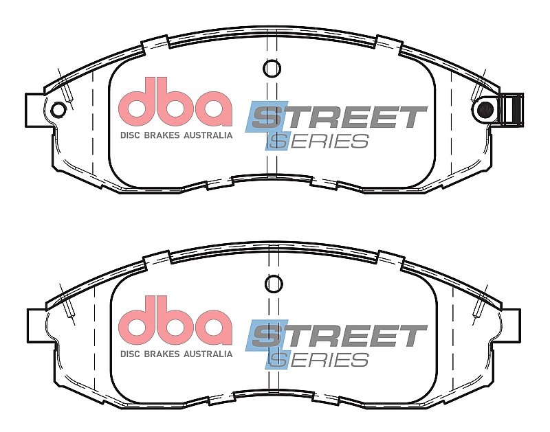 DBA Street Series Ceramic Brake Pads 151mm x 51.2mm DB1308SS - Front