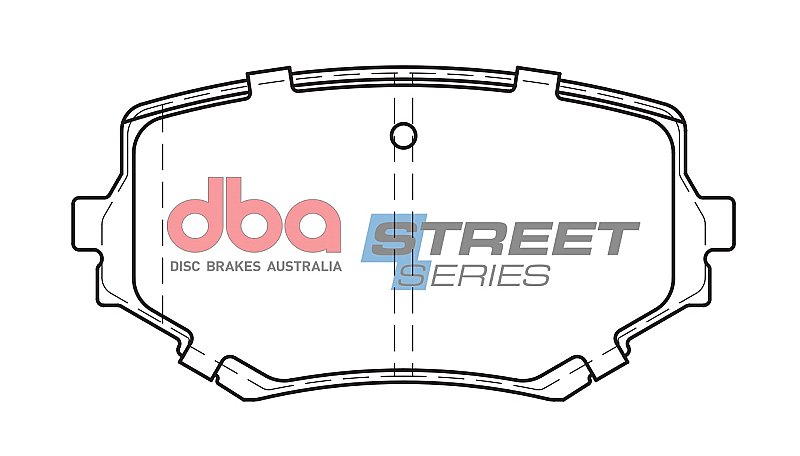 DBA Street Series Ceramic Brake Pads 110.1mm x 54.9mm DB1312SS - Front
